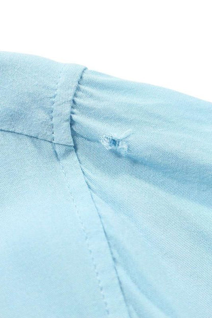 Celine 2c516852c Logo Embroidery Loose Bow Ring Short Sleeve Shirt Men's 37