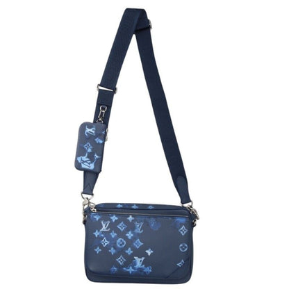 Louis Vuitton M57840 Trio Messenger Monogram Leather Shoulder Bag Men's