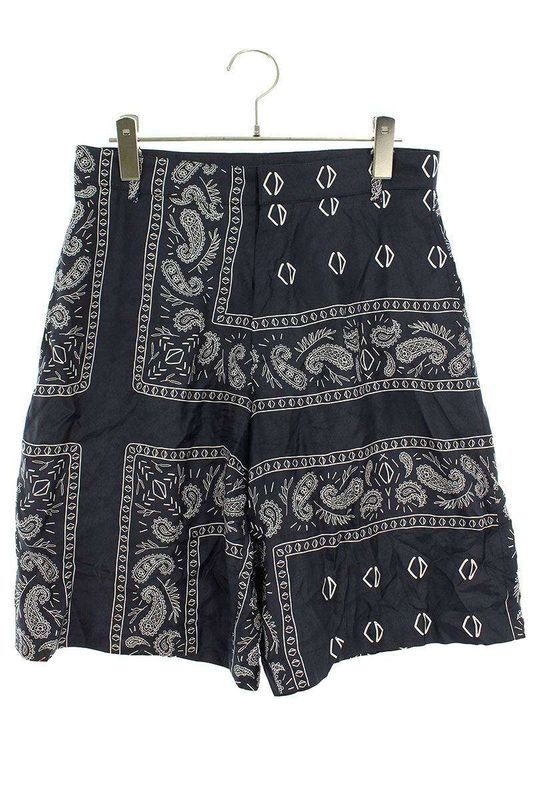 Dior 013c121a5532 Paisley Pattern Silk Shorts Men's 44