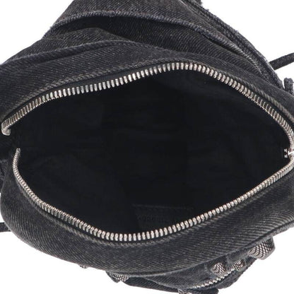 Balenciaga 719065 LE Cagole Le Cagole Studded Denim Shoulder Bag For Men