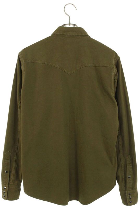 Saint Laurent Paris 597059 Y27ba Western Long Sleeve Shirt Men's M