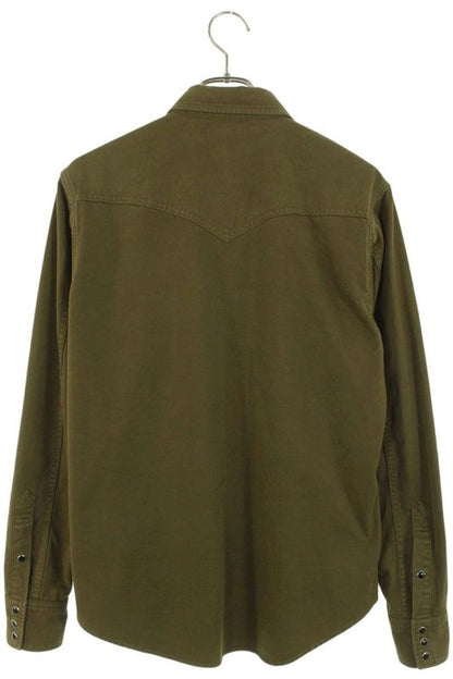 Saint Laurent Paris 597059 Y27ba Western Long Sleeve Shirt Men's M