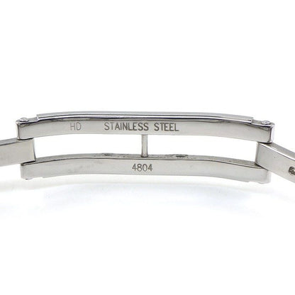 Hermes Watch Hh1.210 12 Points Diamond Index Square White Shell Dial SS Quartz