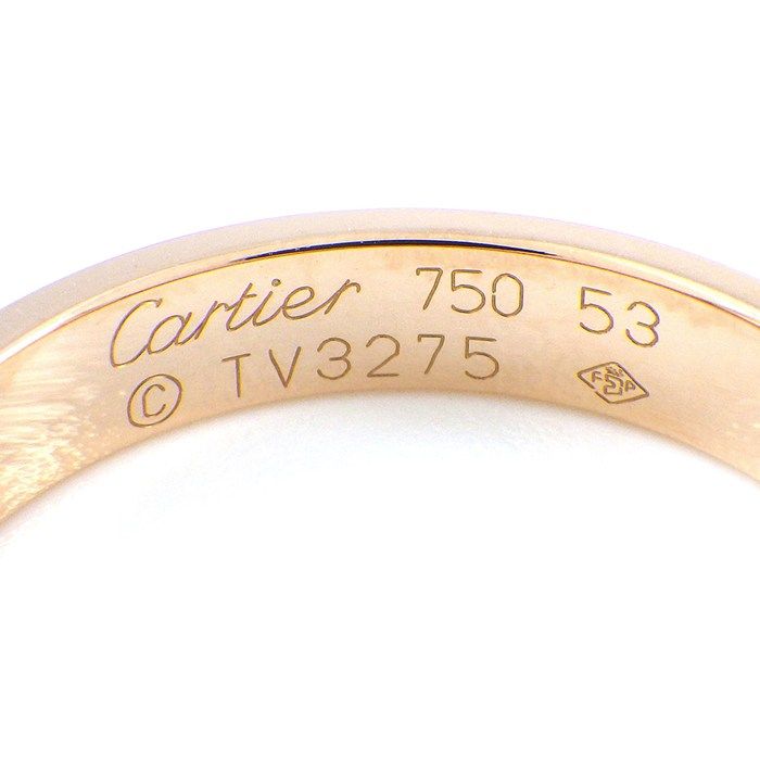 Cartier Ring Love Small Model Sm B4085200 18k Pink Gold 12.5 #53