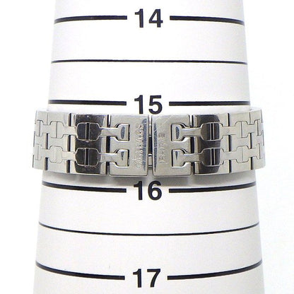 Hermes Watch Hh1.210 Square Pink Guilloche Dial SS Quartz Analog