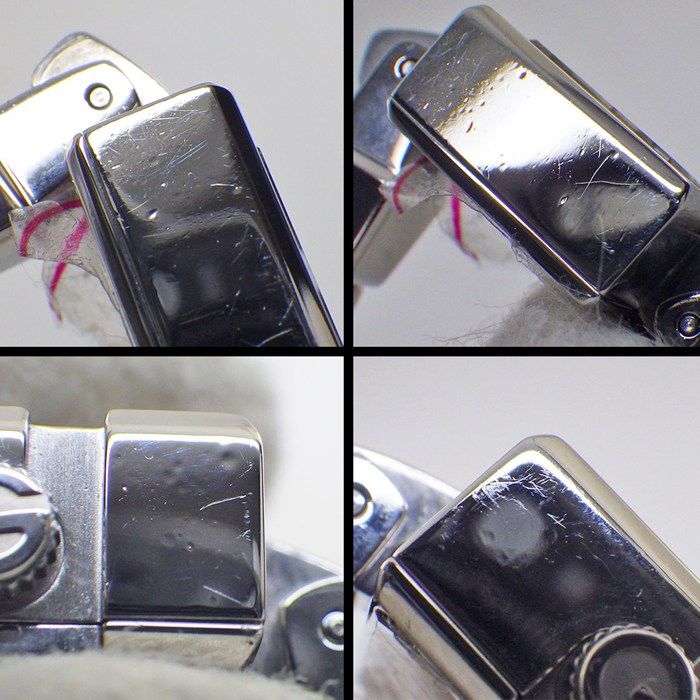 Gucci Watch G Mini 102 Square Pave Diamond Dial SS Quartz Analog