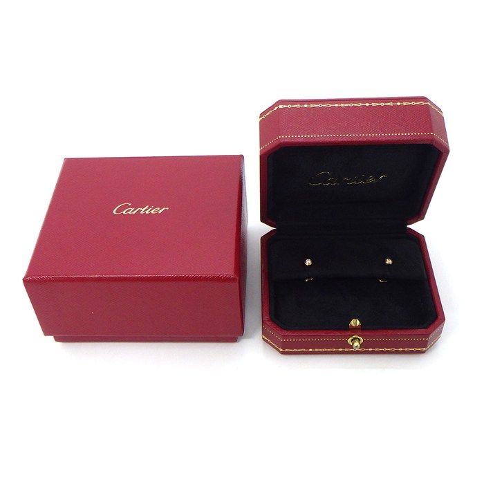 Cartier Earrings D'amour XS Diamants Légers B8301214 Diamond 0.08ct 18k Pink