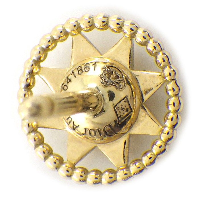 Christian Dior Earrings Rose Devan Small Jrdv95083_0000 Star Circle Round 1