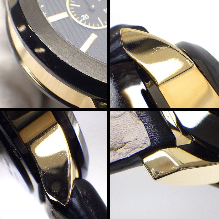 Gucci Watch G Chrono 101.2 Black Dial Chronograph Small Second Luminescent