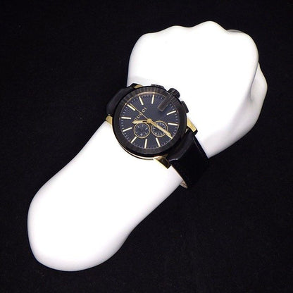 Gucci Watch G Chrono 101.2 Black Dial Chronograph Small Second Luminescent