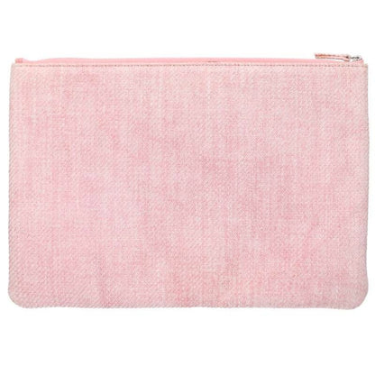 Chanel Deauville Logo Embroidery Clutch Bag Women