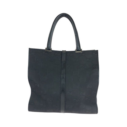 Gucci Jackie Black Silver Hardware GG Canvas 002 1064 Tote Bag Handbag Women