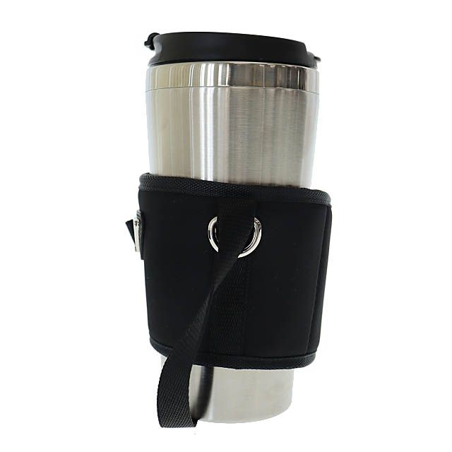 Prada Travel Bottle with Triangle Logo Cabas Tumbler Water Bottle 2up010 Black