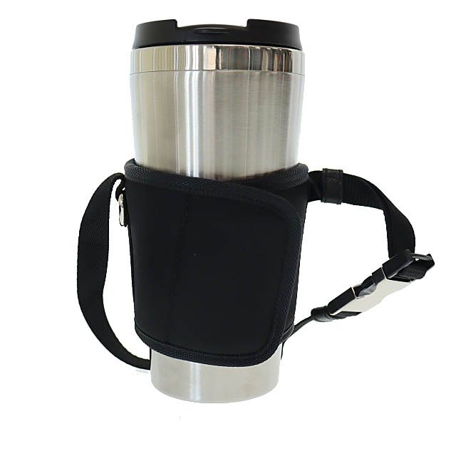 Prada Travel Bottle with Triangle Logo Cabas Tumbler Water Bottle 2up010 Black