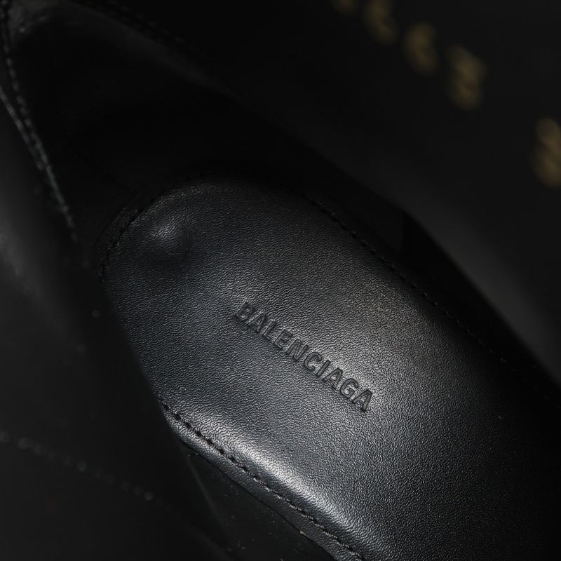 Balenciaga Boots Size 36 BB Ankle Boots Pointed Toe Hound Tooth Made in Italy