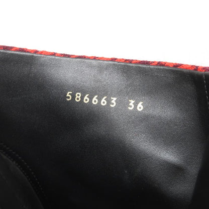 Balenciaga Boots Size 36 BB Ankle Boots Pointed Toe Hound Tooth Made in Italy