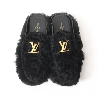 Louis Vuitton Sandals Size 9 LV Logo Fur Sandals Shoes Made in Italy 20251124