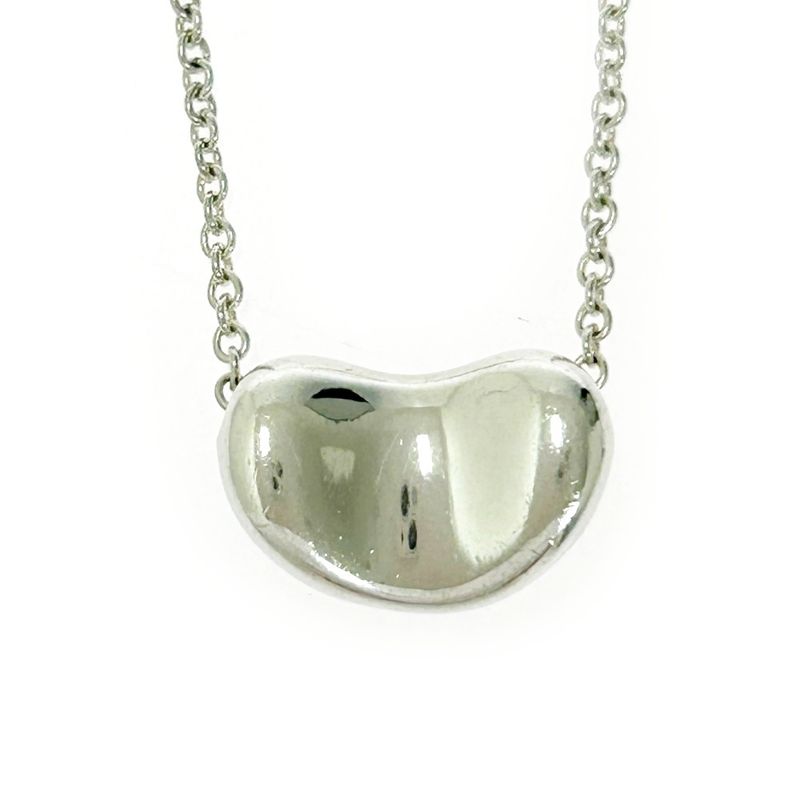 Tiffany & Co Tiffany & Co Silver Elsa Peretti Bean Necklace 2.9g 925 Engraved