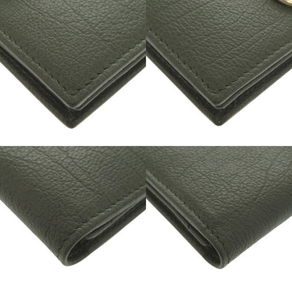 Bvlgari Leather Green Card Case Business Card Holder Green 1033 Bvlgari