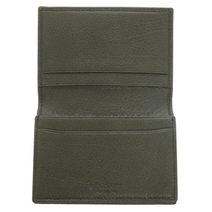 Bvlgari Leather Green Card Case Business Card Holder Green 1033 Bvlgari