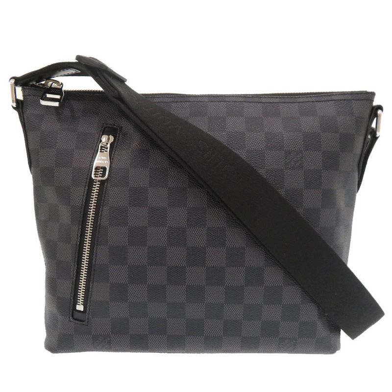 Louis Vuitton Damier Graphite Mick PM N41211 Black Shoulder Bag LV 0502 Louis