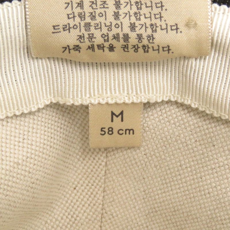 Gucci Bucket Hat 576371 Size M Cotton Black Hat 1065 Gucci