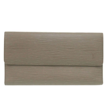 Louis Vuitton Porte Trésor International M6338c Epi Leather Brown Long Wallet