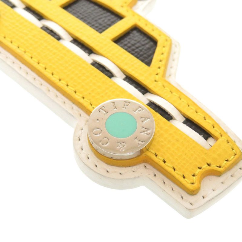 Tiffany & Co Taxi Leather Yellow Key Holder 0607 Tiffany & Co