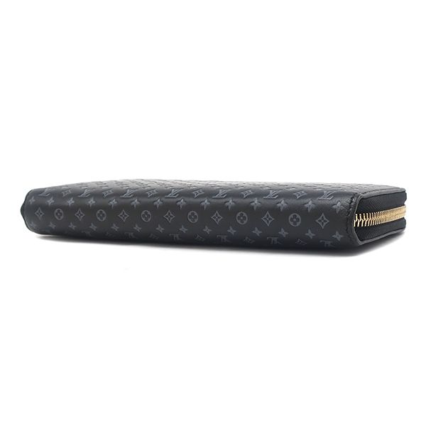Louis Vuitton Long Wallet Nanogram Zippy Wallet Calf Noir Black Gold Hardware