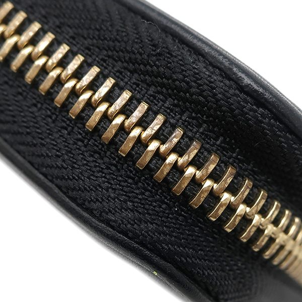 Louis Vuitton Long Wallet Nanogram Zippy Wallet Calf Noir Black Gold Hardware