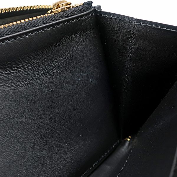 Louis Vuitton Long Wallet Nanogram Zippy Wallet Calf Noir Black Gold Hardware