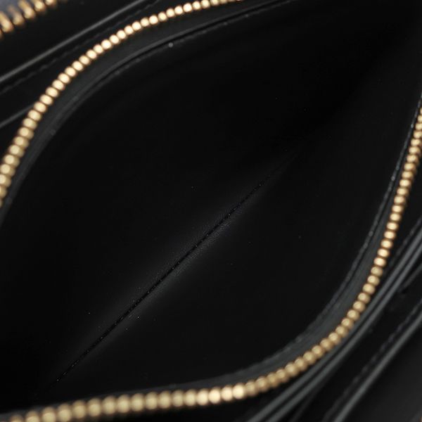 Louis Vuitton Long Wallet Nanogram Zippy Wallet Calf Noir Black Gold Hardware