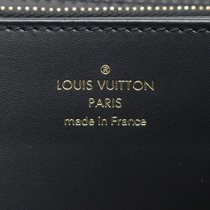 Louis Vuitton Long Wallet Nanogram Zippy Wallet Calf Noir Black Gold Hardware