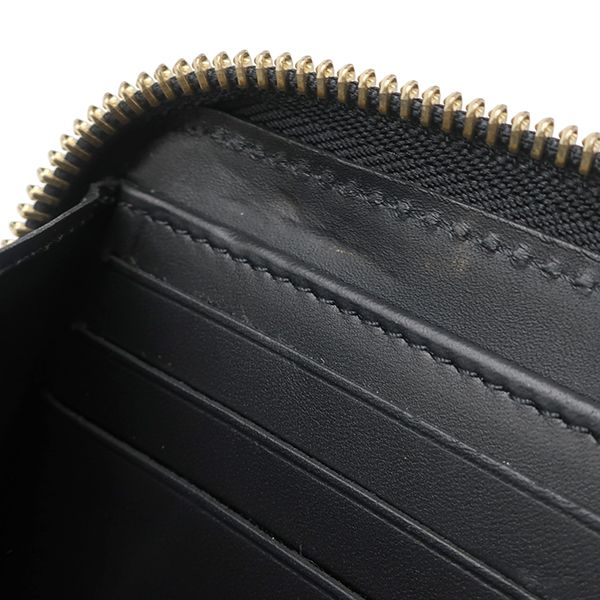 Louis Vuitton Long Wallet Nanogram Zippy Wallet Calf Noir Black Gold Hardware