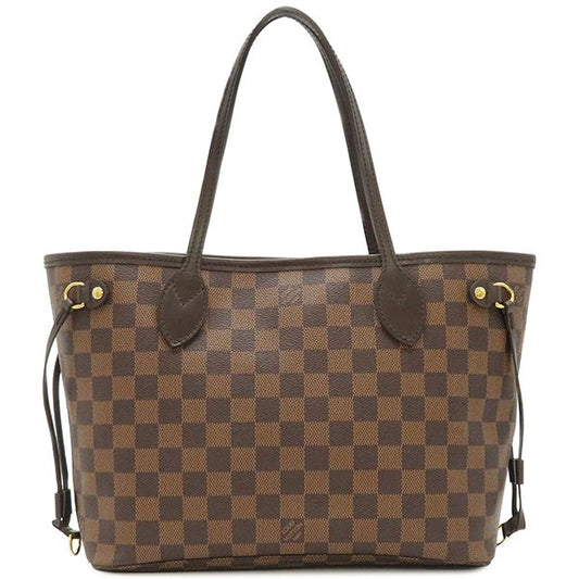 Louis Vuitton Tote Bag Neverfull PM Damier Canvas Damier Ebene Gold Hardware