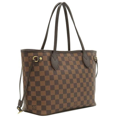 Louis Vuitton Tote Bag Neverfull PM Damier Canvas Damier Ebene Gold Hardware