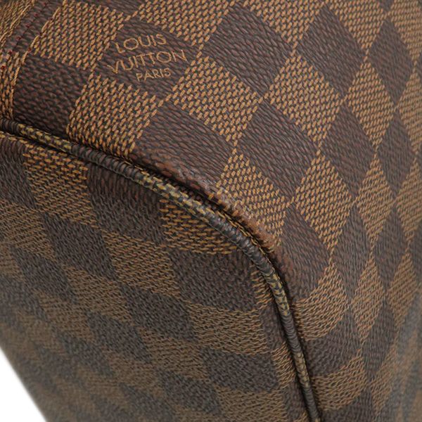 Louis Vuitton Tote Bag Neverfull PM Damier Canvas Damier Ebene Gold Hardware