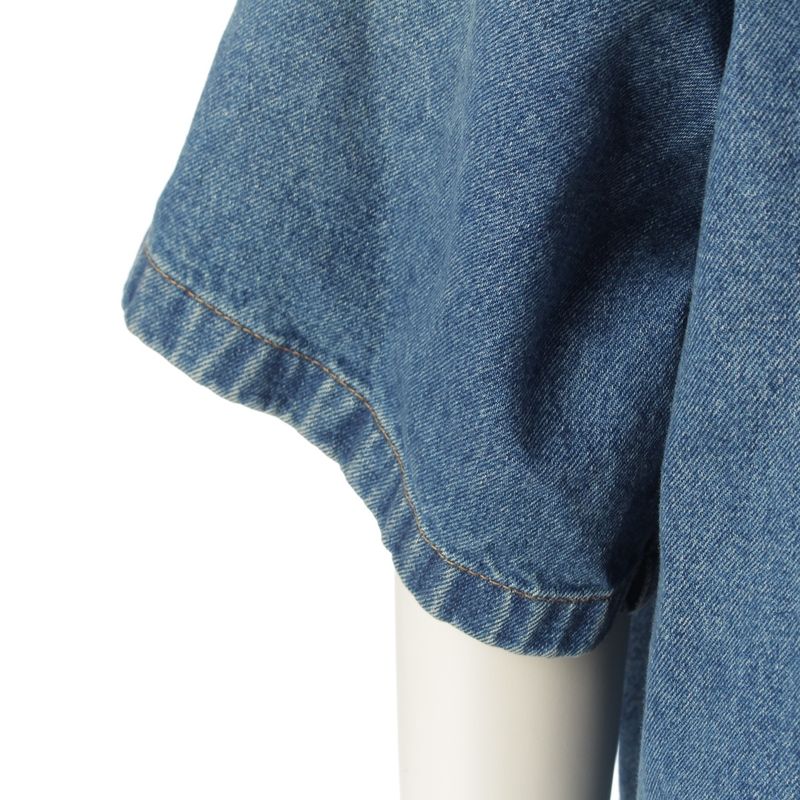 Gucci 24 Logo Washed Denim Jacket Shirt G Jean 785759 Blue 46