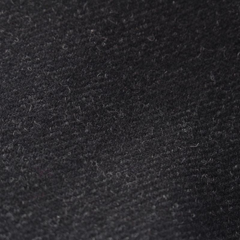 Prada Wool Silk Vintage Nylon Cut Replacement Magnet Button Stencil Collar Coat