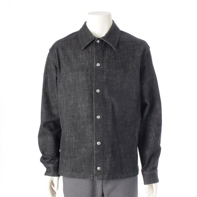 Dior 22ss Oblique Shirt Denim Jacket Outerwear 033d490a291x Gray 46