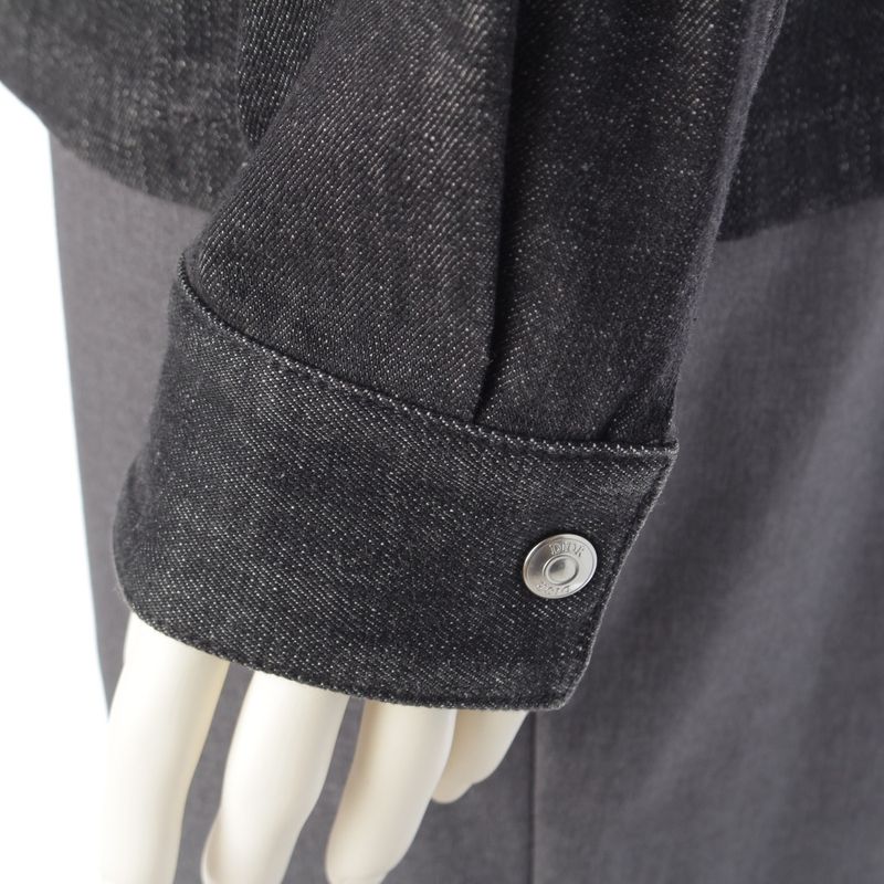 Dior 22ss Oblique Shirt Denim Jacket Outerwear 033d490a291x Gray 46