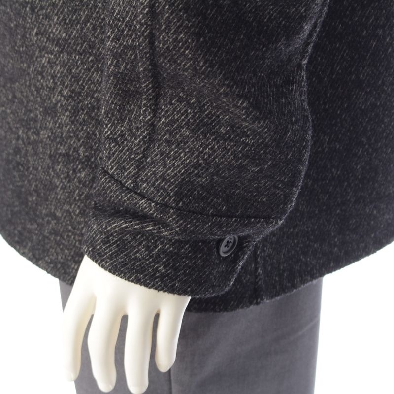 Fendi 23 Wool Ff Logo Jacket Blouson Outer 12cpf-23-3137 Gray 48