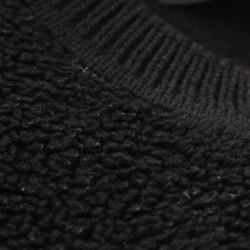 Fendi 22 Wool Ff Logo Boa Knit Sweater Top 12cpf-22-2672 Black 50