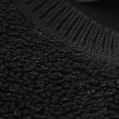 Fendi 22 Wool Ff Logo Boa Knit Sweater Top 12cpf-22-2672 Black 50