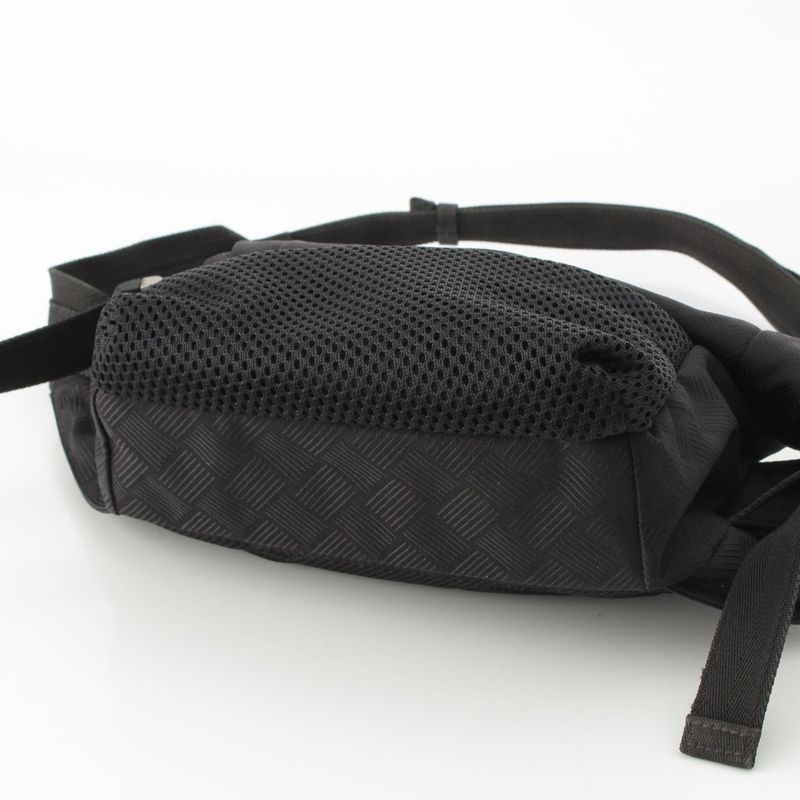 Bottega Veneta Nylon Mesh Waist Pouch Body Bag Black