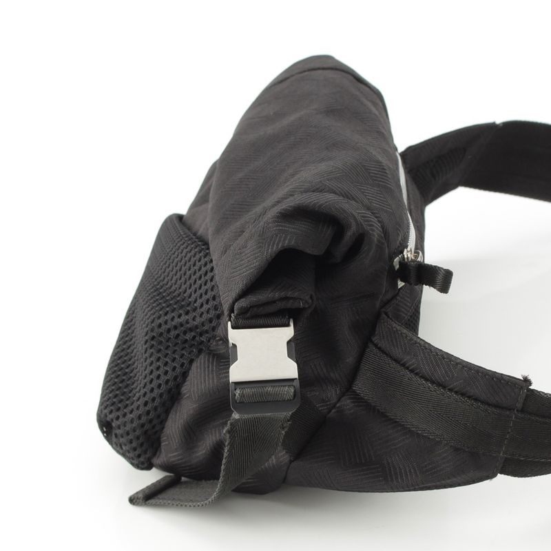 Bottega Veneta Nylon Mesh Waist Pouch Body Bag Black