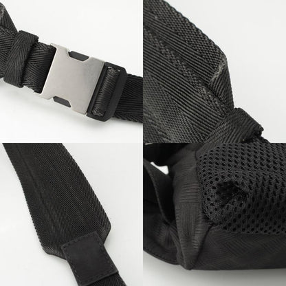 Bottega Veneta Nylon Mesh Waist Pouch Body Bag Black