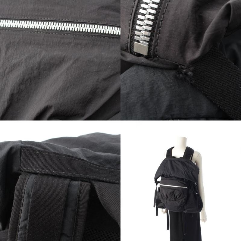 Bottega Veneta Nylon Backpack Daypack 571596 Black