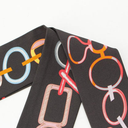 Hermes Do Re Boucles Do Re Boucles Silk Scarf Black