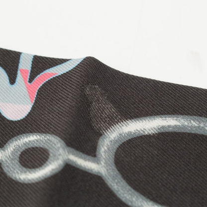 Hermes Do Re Boucles Do Re Boucles Silk Scarf Black